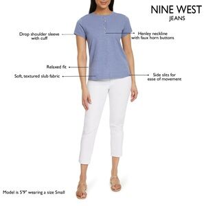 Nine West Henley Top XXL‎ Blue